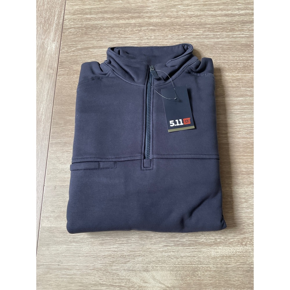 5.11 Tactical Job Shirt Quarter Zip 2.0 Fire Navy Size Large Regular New W/ Tags - Picture 8 of 11